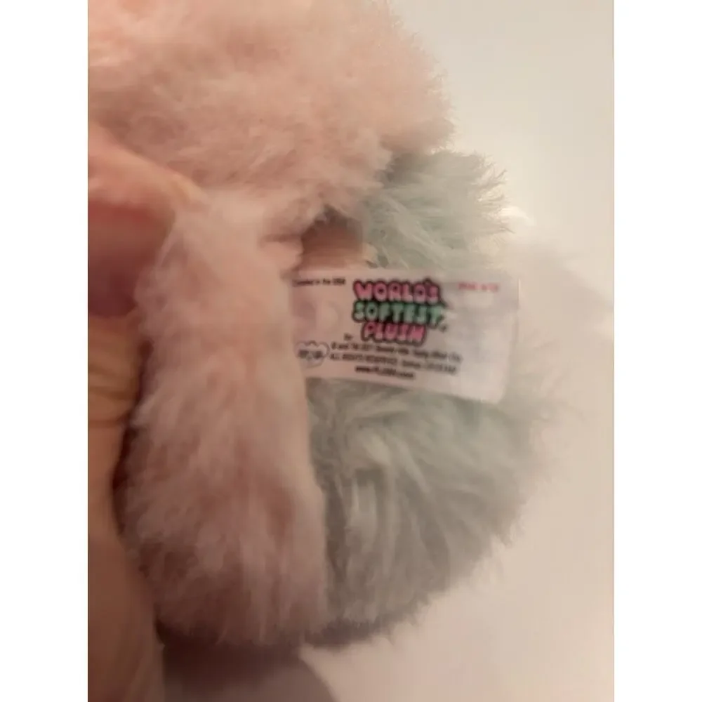 World’s Softest Plush 10” Pink Green Turtle Beverly Hills Teddy Bear